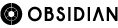 Obsidian Security logo primary color dark header horizontal v1