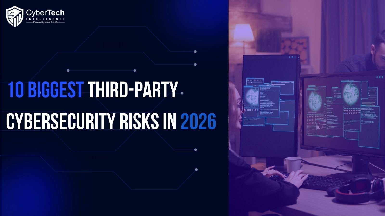 Diagram illustrating the 10 biggest third-party cybersecurity risks facing enterprises in 2026